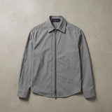 Mist Brown Zip Shirt Jacket