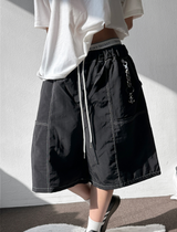 Bati Nylon Stitch Keyring Point Short Bermuda Shorts 3 Colors