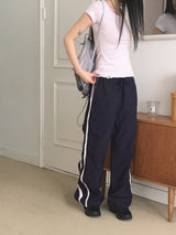 Rainin side strap track nylon pants