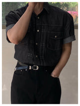 Radado Rivet Short Sleeve Denim Shirt