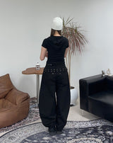 Erica Hood Button Short Sleeve