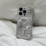 [made]Silver bear magsafe card wallet 