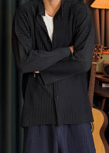 [ VIR Style Original ] China Collar Pleated Jacket 2COLOR