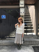 momo flower layered sleeve