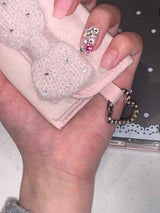 bling ribbon card wallet