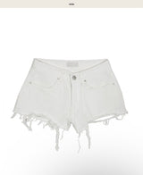 polky low-cut stitch short denim pt