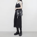 Tasty Shirring String Long Dress