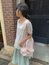 Lua Vintage Flower Patchwork Backpack