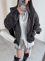 レイヤーバックルスカートパンツ (2color)