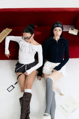 Luv Dept / フリルニーハイソックス