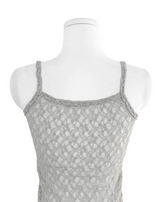 thin & flower square sleeveless top