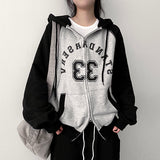 ED Two Way Coloring Raglan Hood Zip-Up