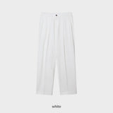 LMN レイクピンタックコットンワイドパンツ (3 colors)