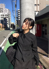 ストライプブレンドシャツ