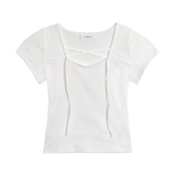 バレエスクエアネックTシャツ