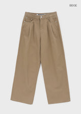 [MADE] Miu Two-Tuck Wide Cotton Pants