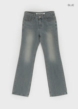 [MADE] Miel Low Slim Bootcut Denim Pants