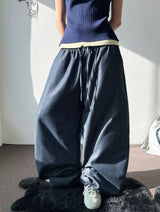 Formi Basic Wide Banding Semi-Balloon Pants 2color