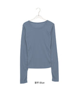 Celinet Slim Fit Color Layered Long Sleeve Tee