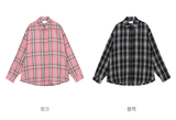 Anu Overfit Check Pattern Shirt