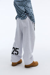 Weekend warrior typography printing long pants (Melange)