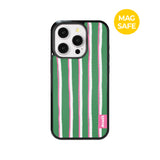 【MADE】スリーピー ストライプ ガーデン パジャマ iPhoneケース [Glossy Glass/Magsafe]