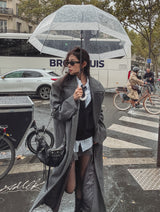 Moi Side Pocket Double Long Coat
