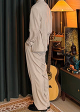 Linen loose-fit jacket 4COLOR