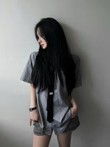 26SS★ [ MADE / Tie Set ] シルクストライプクラシックシャツ半袖バージョン