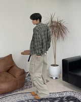 Kaan Cutting Check Shirt