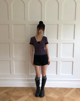 Huron Contrast Button Short Sleeve T-Shirt