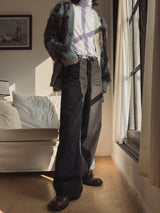 MIKEL CAT BRUSH DENIM PANTS