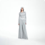 drawstring pleated pants
