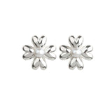 heart clover earring