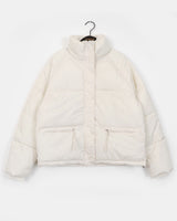 Kiggy Daily Zipper Pocket Oversized Fit Short Padded Jacket