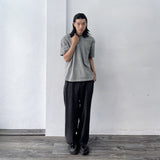 Shadow Texture Wide Trousers