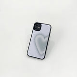 Clear Heart Phone case (epoxy bumper)