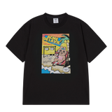 25SS シーサイドリゾートオパンチュウサギ半袖Tシャツ ブラック