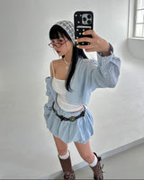 a bunny summer cropped shirt