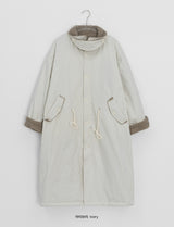 Panbi Wool Long Bomber Jacket