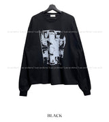 レムプリントロングスリーブTシャツ