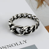 SVR-S616 Enhypen Garden Wear Silver 92.5 Friendship Couple Daily Chain Ring Silver Ring