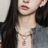 Sparkle Shield Layering Necklace
