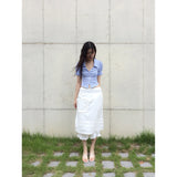 【MADE】lace princess shirt ver.2, light blue