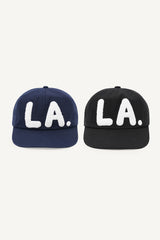 LA Boucle Lettering Flat Ball Cap