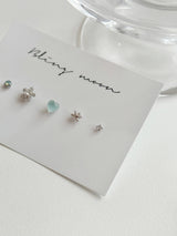 [5 set] Blue Winter Snowflake Piercing Set 