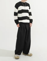 Two-button Wrap Pants