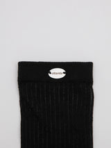 NUBASIC SEE-THROUGH LONG SOCKS BLACK