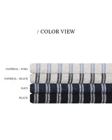 [Unisex/Summer Pants] レブリネンストライプ バンディングパンツ (4 colors)