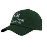 Cat Save The World ボールキャップ (Green)